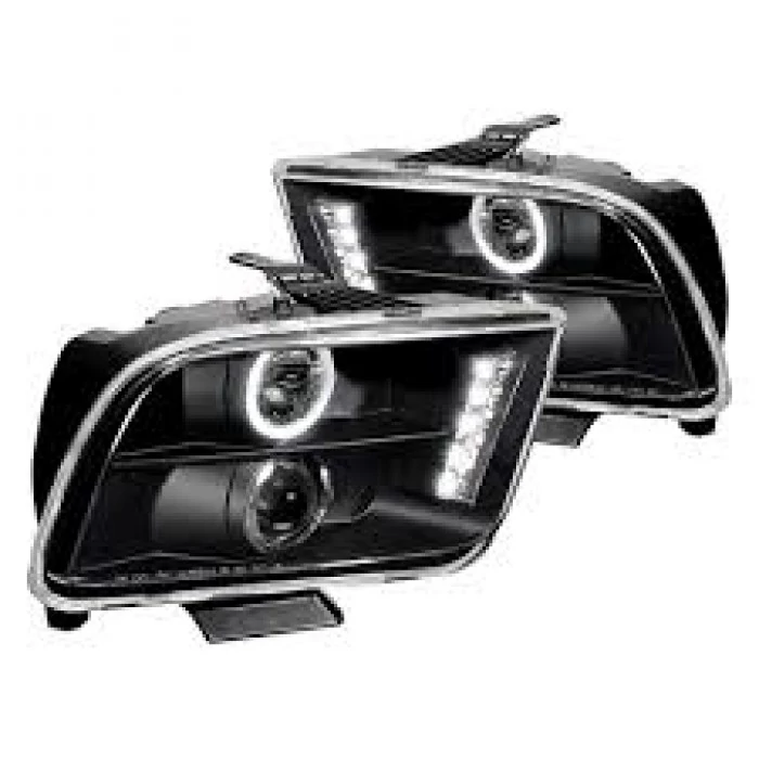 Spec-D - Black Halo Projector Headlights with Parking LEDs