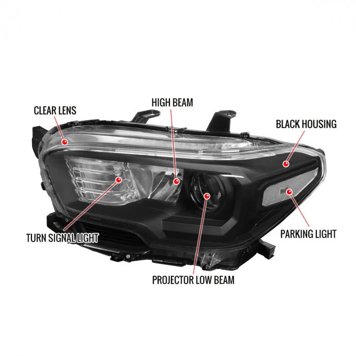 Spec-D - Black Projector Headlights