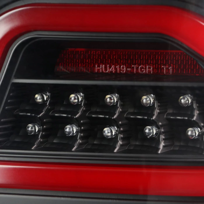 Spec-D - Black/Clear Fiber Optic LED Tail Lights