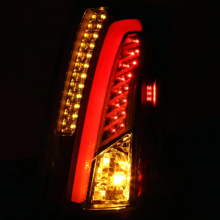 Spec-D - Black Fiber Optic LED Tail Lights