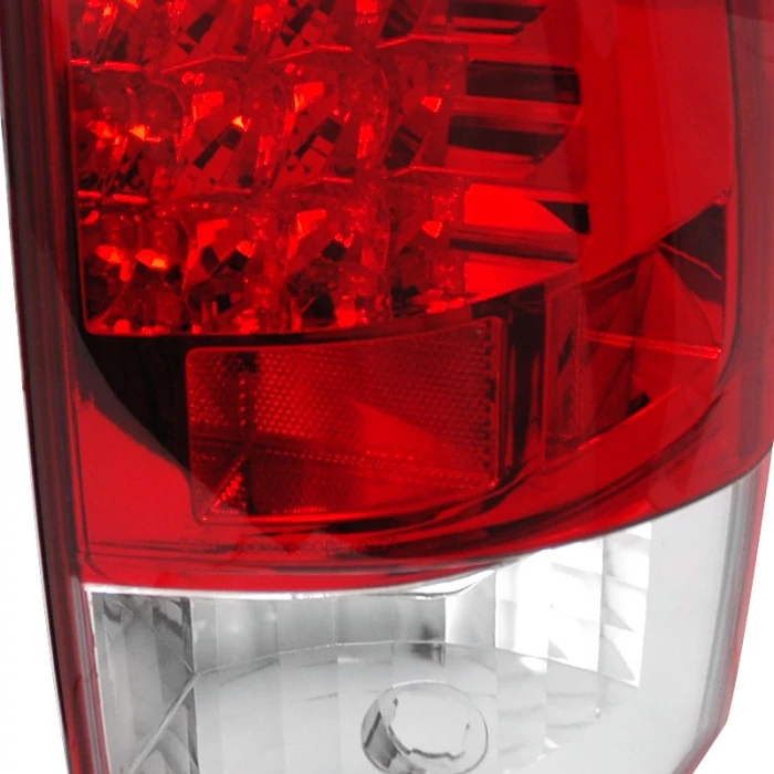 Spec-D - Chrome/Red LED Tail Lights