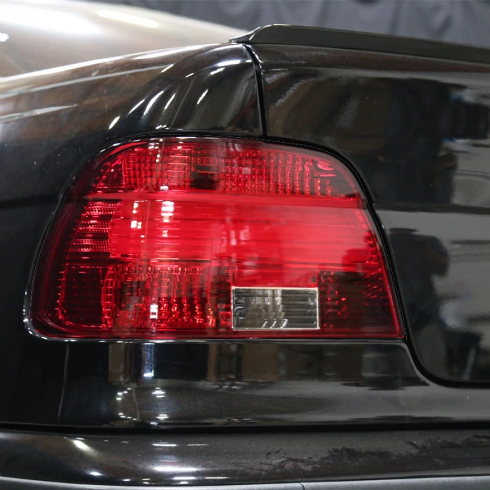 Spec-D - Chrome/Red Fiber Optic LED Tail Lights