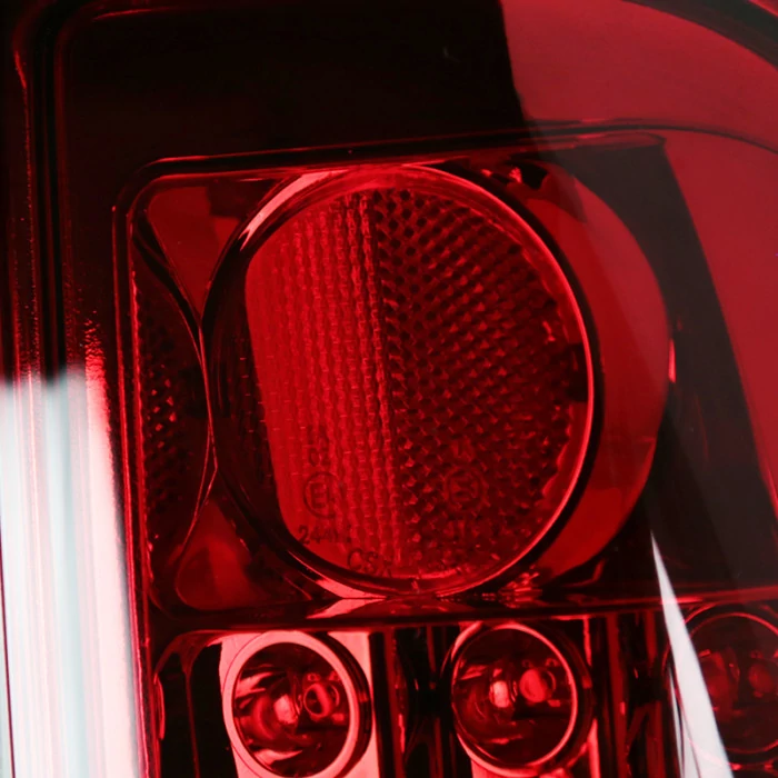 Spec-D - Chrome/Red LED Tail Lights