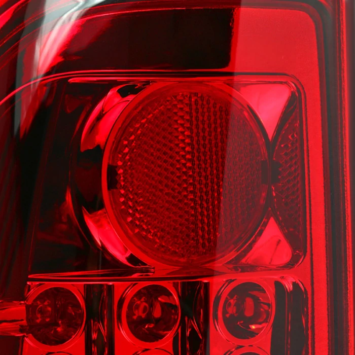 Spec-D - Chrome/Red LED Tail Lights