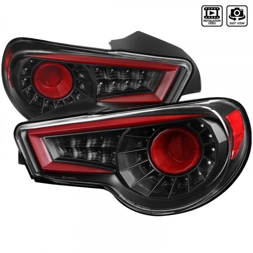 Spec-D - Black/Clear Sequential LED Tail Lights