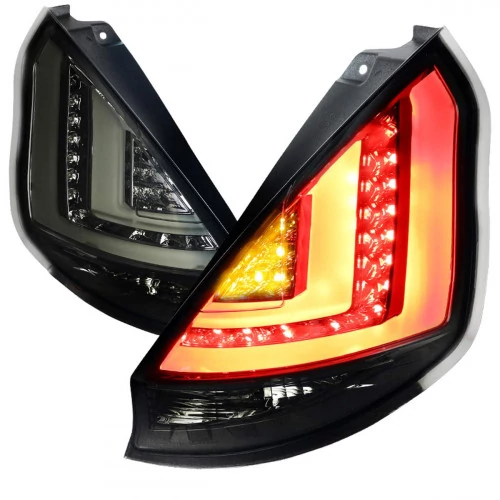 Spec-D - Chrome/Smoke Fiber Optic LED Tail Lights