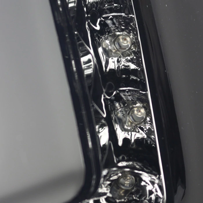 Spec-D - Chrome/Smoke Fiber Optic LED Tail Lights