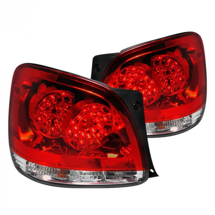 Spec-D - Chrome/Red LED Tail Lights