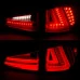 Spec-D - Chrome/Red Fiber Optic LED Tail Lights