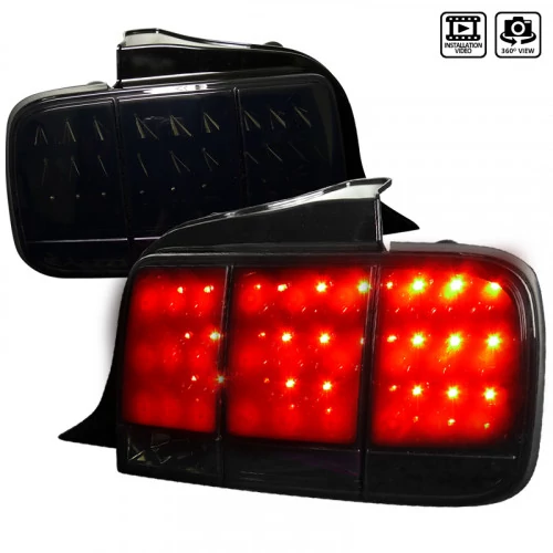 Spec-D - Gloss Black/Smoke Sequential LED Tail Lights