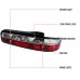 Spec-D - Chrome/Red Factory Style Tail Lights