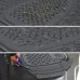Spec-D - 1st, 2nd Row & Trunk Liner Gray Heavy Duty 3D Print Floor Mat