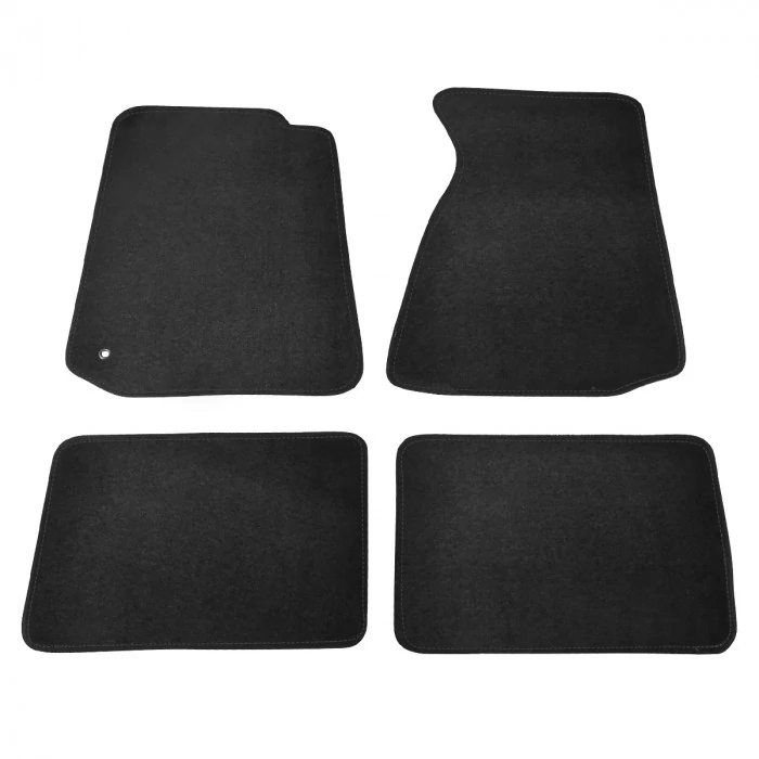 Spec-D - 1st & 2nd Row Black Carpet Floor Mats