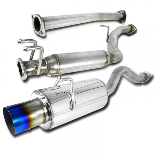Spec-D - N1 Style Cat-Back Exhaust System with Burnt Tip for 2 Doors Models