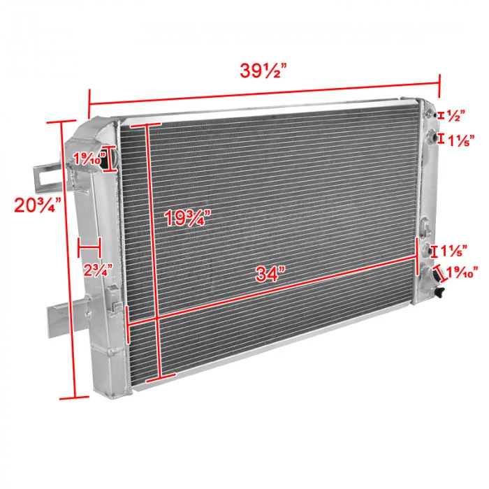 Spec-D - 2-Row Performance Cooling Radiator