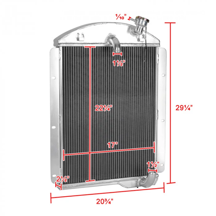 Spec-D - 3-Row Performance Cooling Radiator