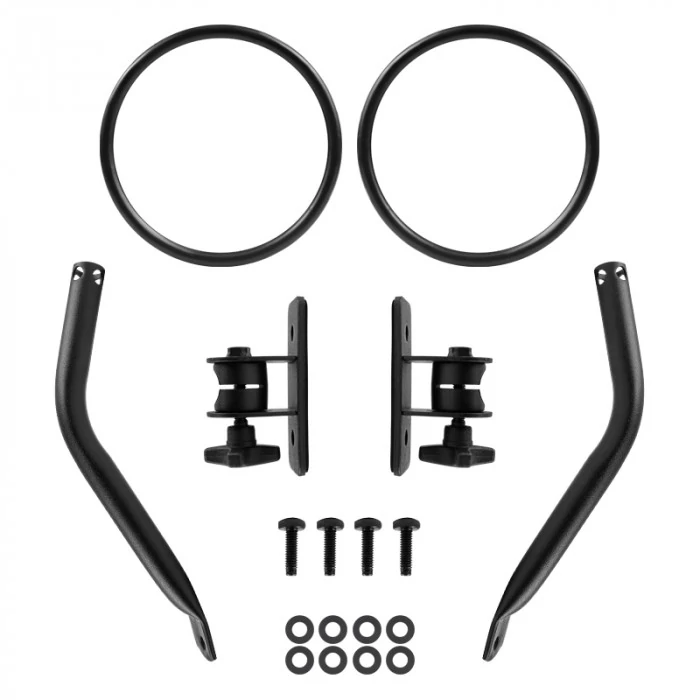 Spec-D - Driver and Passenger Side Round Power View Mirrors (Heated)
