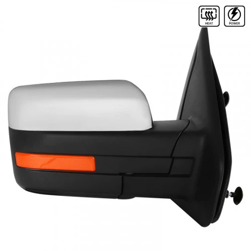 Spec-D - Passenger Side Chrome Power Towing Mirror (Heated)