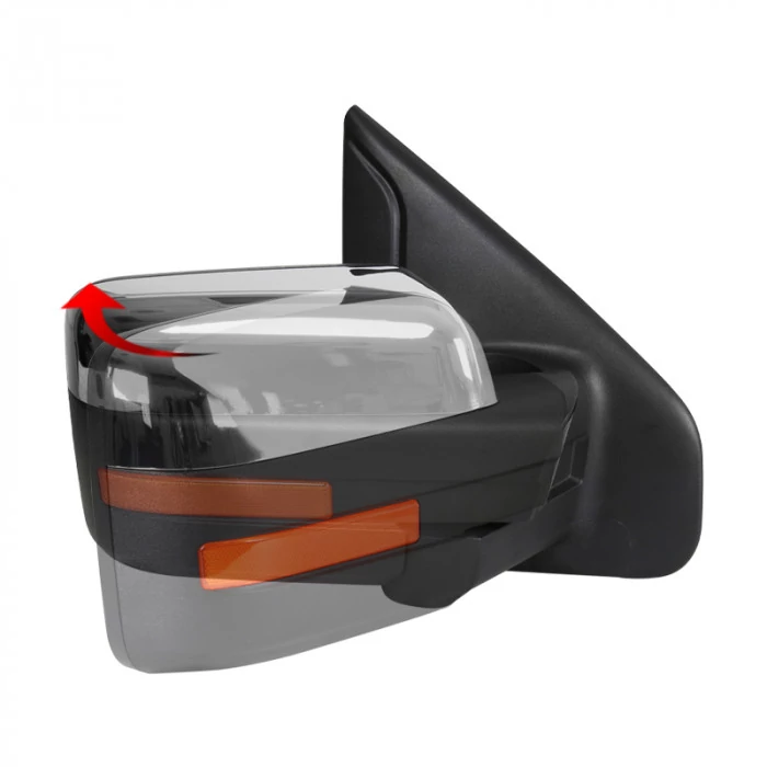 Spec-D - Passenger Side Chrome Power Towing Mirror (Heated)