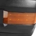 Spec-D - Driver and Passenger Side Black Cover Power Towing Mirrors with Amber LED Turn Signal (Heated)