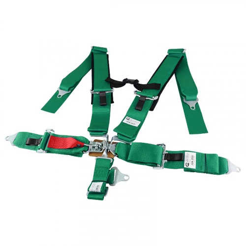 Spec-D - 5-Point Nylon Straps Latch/Link Safety Belt Racing Harness