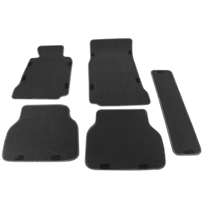 Spec-D - 1st & 2nd Row Gray Cotton Carpet Floor Mats