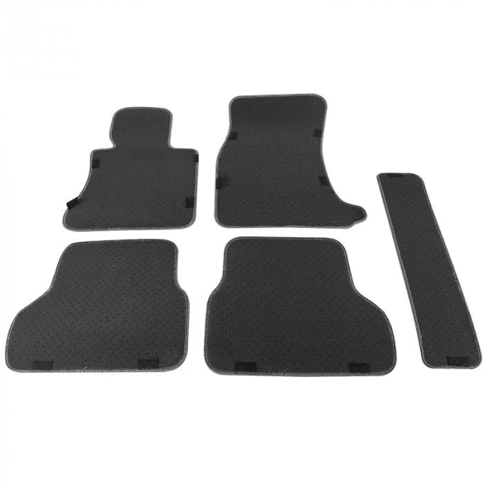 Spec-D - 1st & 2nd Row Gray Cotton Carpet Floor Mats