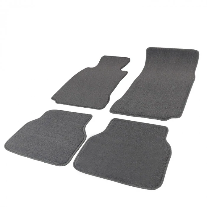 Spec-D - 1st & 2nd Row Gray Cotton Carpet Floor Mats