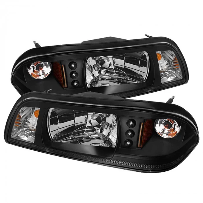 Spyder® - Black LED Crystal Headlights