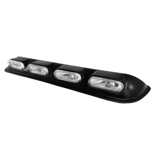 Spyder® - Clear Clear Roof Oval Fog Lights with Wire And Switch