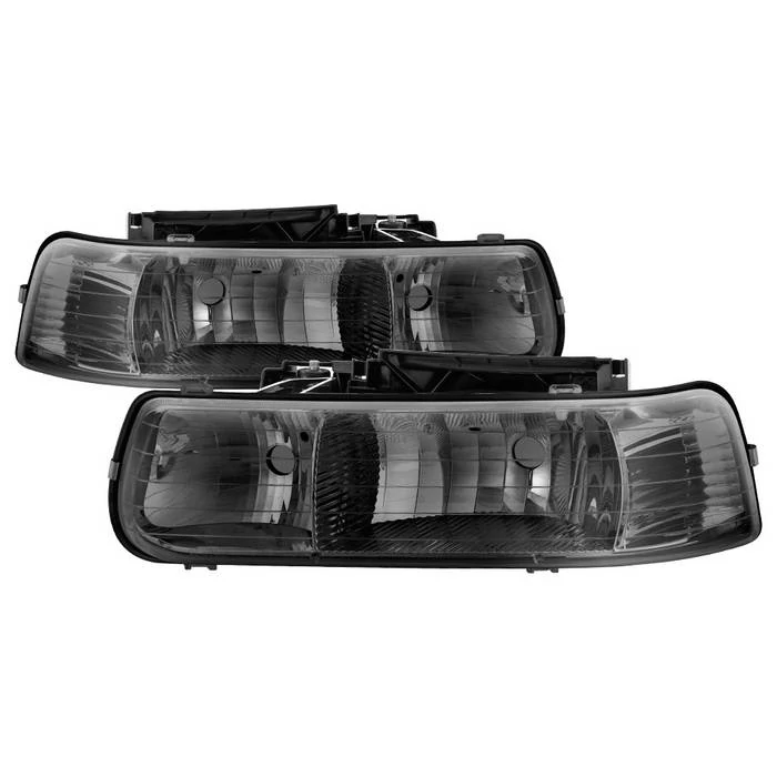 Spyder® - Smoke Euro Headlights with Amber Reflectors