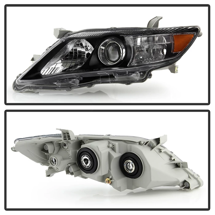 Spyder® - Black Projector Headlights with Amber Reflectors