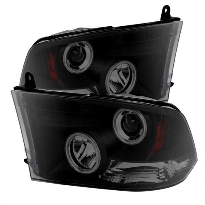 Spyder® - Smoke CCFL Halo LED Projector Headlights
