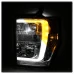 Spyder® - Chrome LED DRL Light Bar Projector Headlights