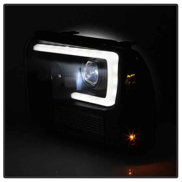 Spyder® - Black DRL Light Bar Projector LED Headlights