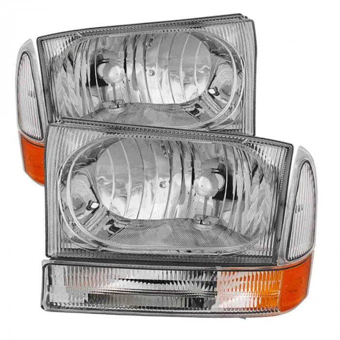 Spyder® - Chrome XTune Crystal Headlights/Bumper Lights