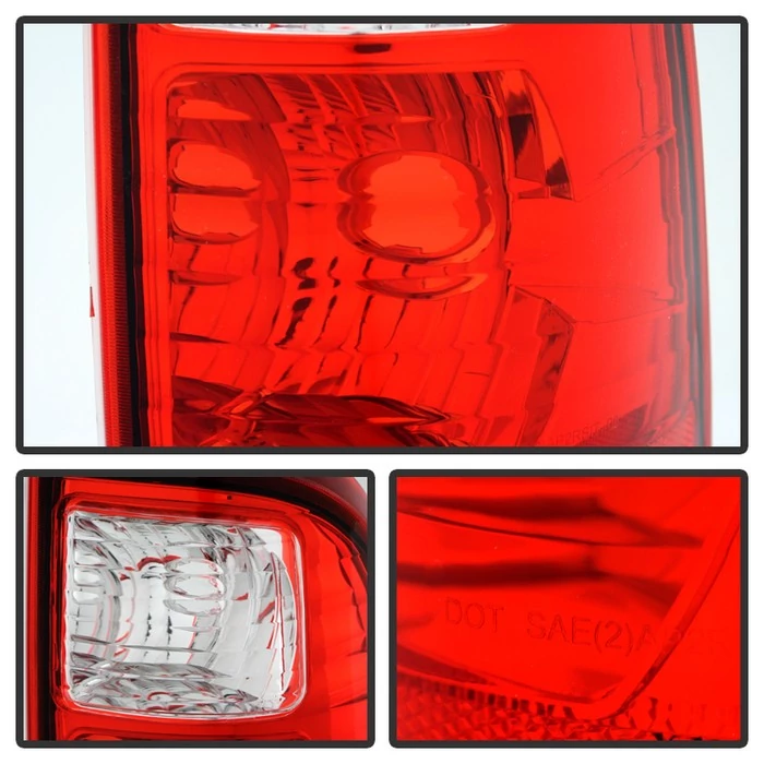 Spyder® - Red/Clear Factory Style Tail Lights