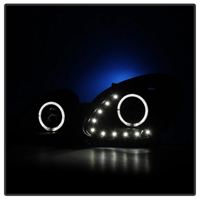 Spyder® - Black Halo Projector Headlights with LEDs