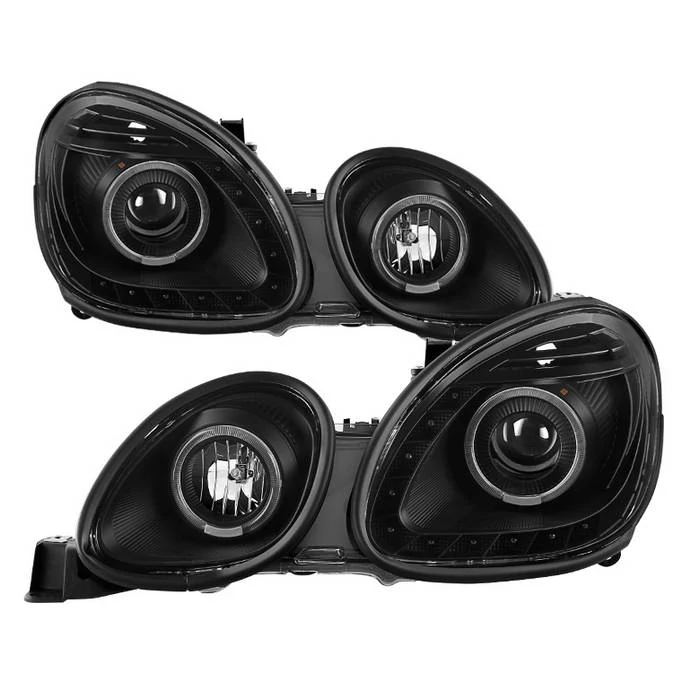 Spyder® - Black Halo Projector Headlights with LEDs