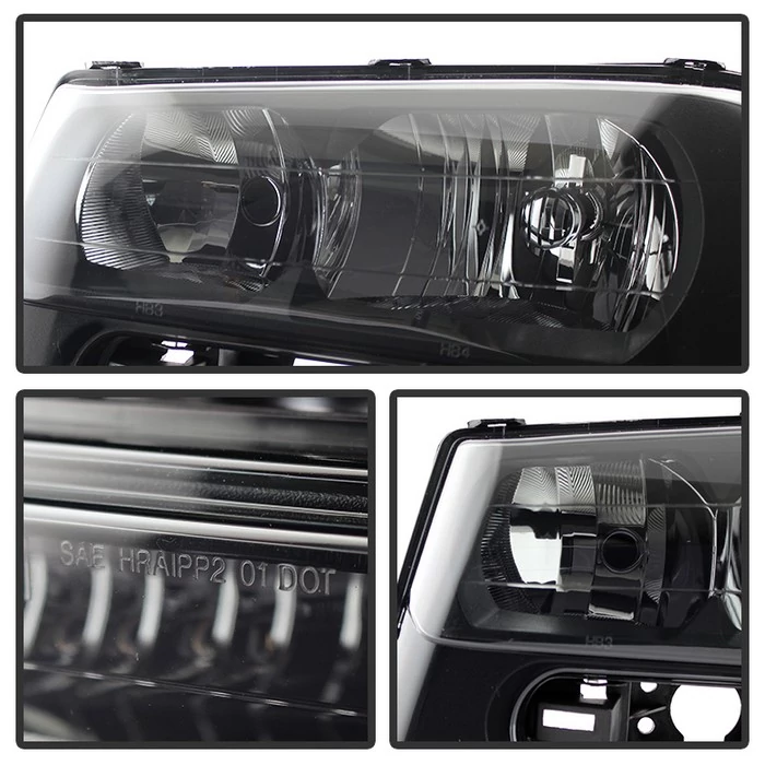 Spyder® - Black/Smoke Factory Style Headlights
