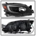 Spyder® - Black LED DRL Light Bar Projector Headlights