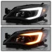 Spyder® - Black LED DRL Light Bar Projector Headlights