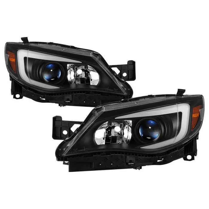 Spyder® - Black LED DRL Light Bar Projector Headlights