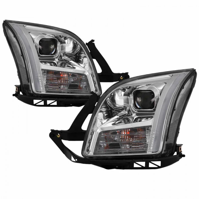 Spyder® - Chrome Light Bar DRL Projector Headlights