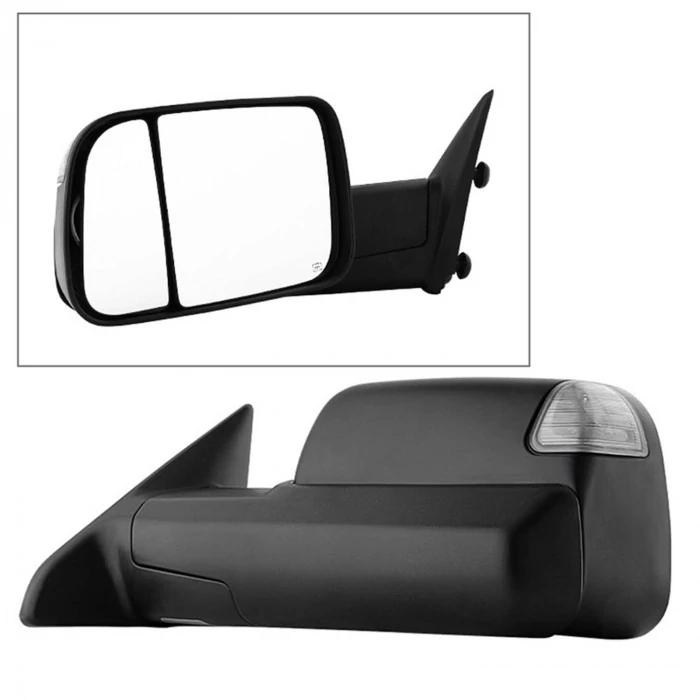 Spyder® - Driver Side Black XTune Towing Mirror
