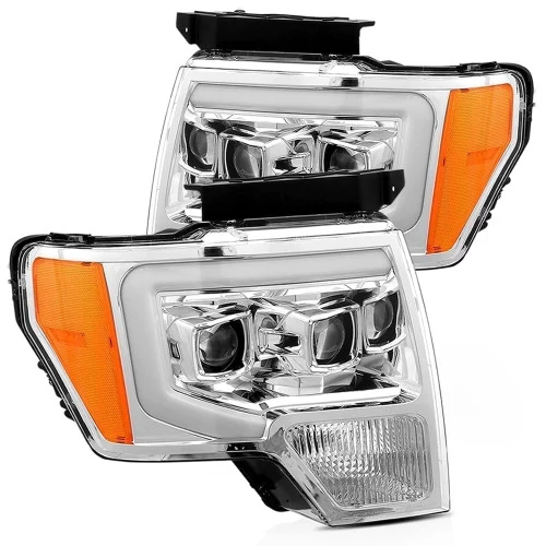 Alpha Rex® - LUXX-Series Chrome LED Projector Headlights