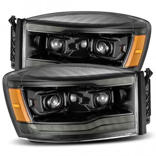 Alpha Rex® - LUXX-Series Midnight Black LED Projector Headlights