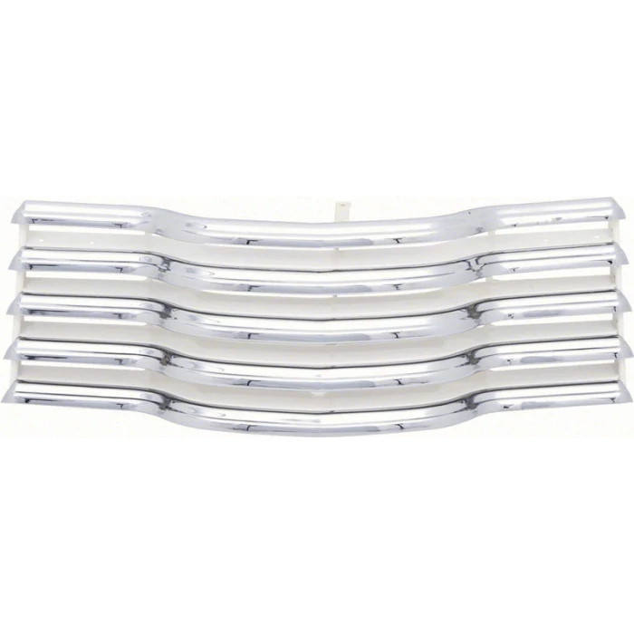 Auto Metal Direct® OER - Grille Assembly Chrome with White Brackets
