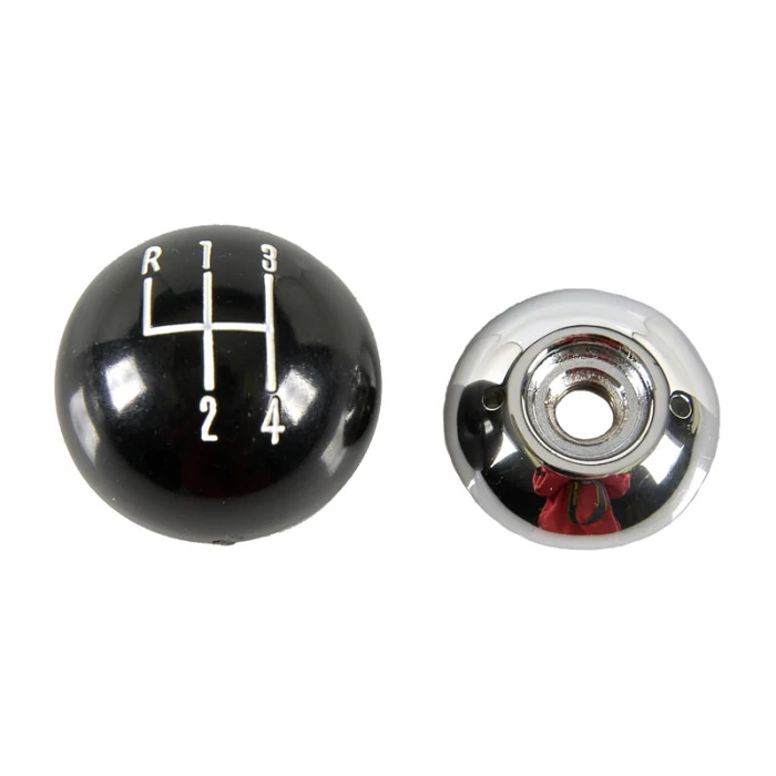 Auto Metal Direct® CHQ - Black/Chrome Shift Ball 4-Speed Hurst