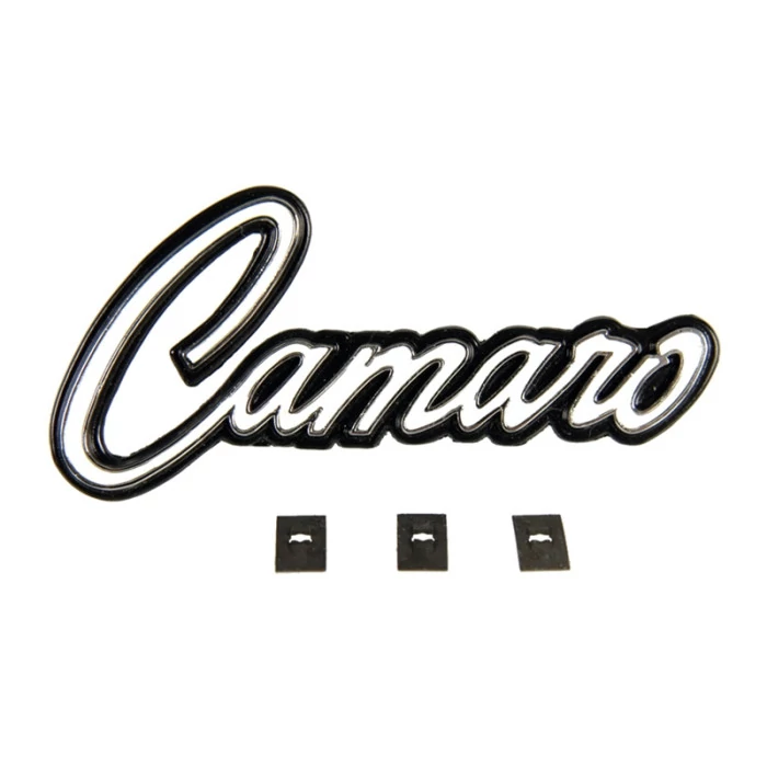Auto Metal Direct® CHQ - Dash Emblem "Camaro" script
